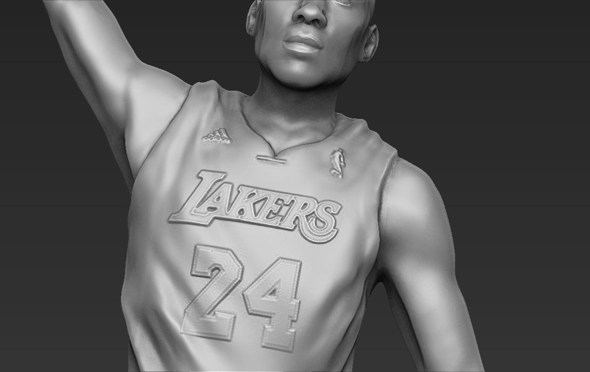 Kobe Bryant 3D printing ready stl obj formats 3D print model_14