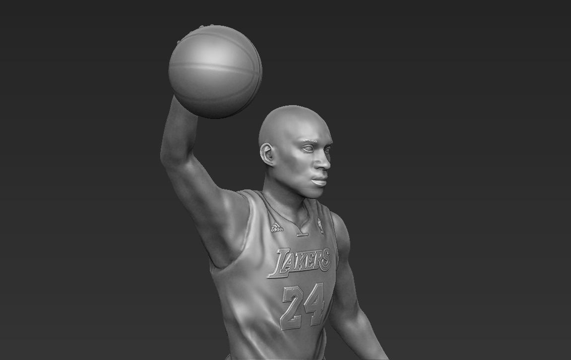 Kobe Bryant 3D printing ready stl obj formats 3D print model_10