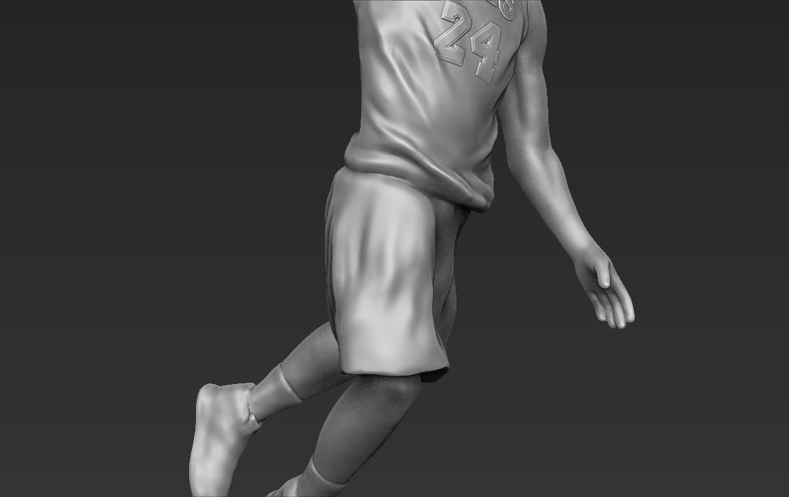 Kobe Bryant 3D printing ready stl obj formats 3D print model_19
