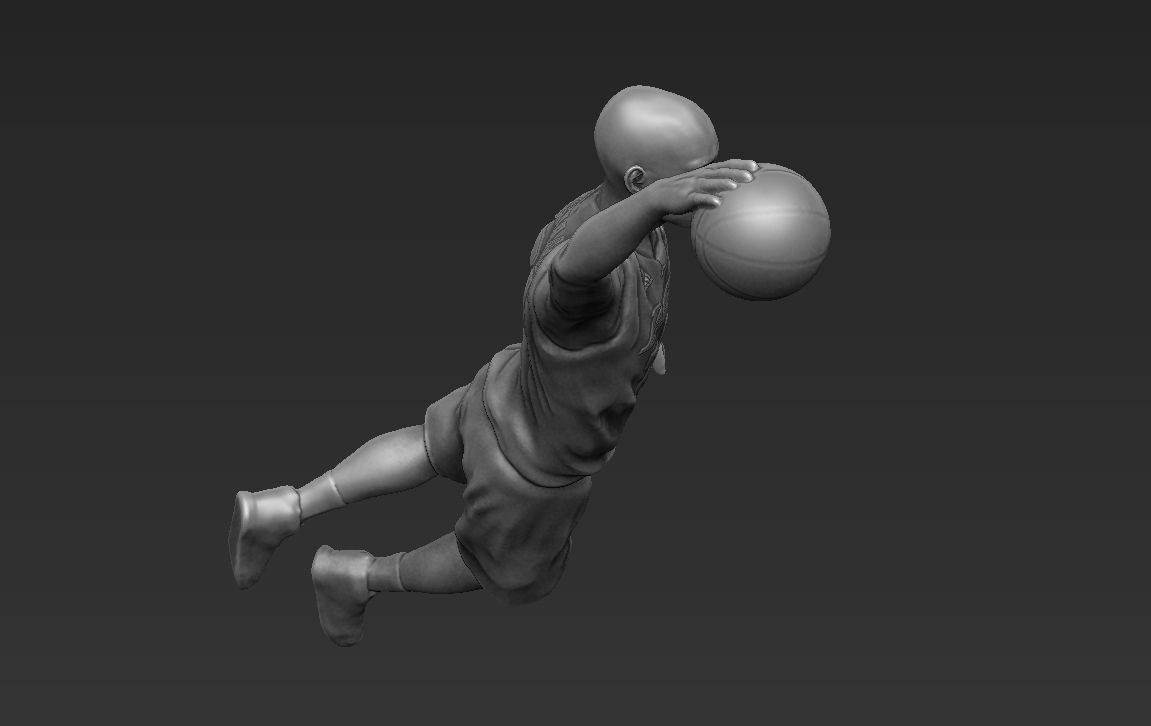 Kobe Bryant 3D printing ready stl obj formats 3D print model_13