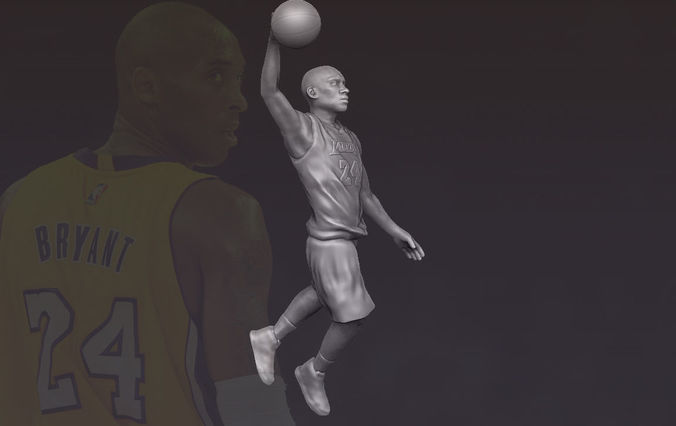 Kobe Bryant 3D printing ready stl obj formats 3D print model