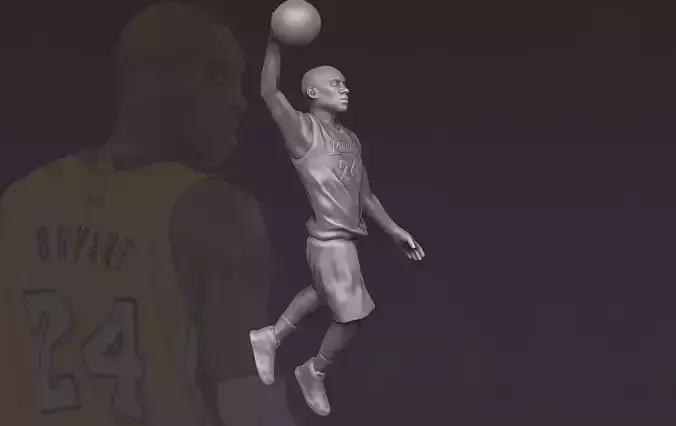Kobe Bryant 3D printing ready stl obj formats 3D print model