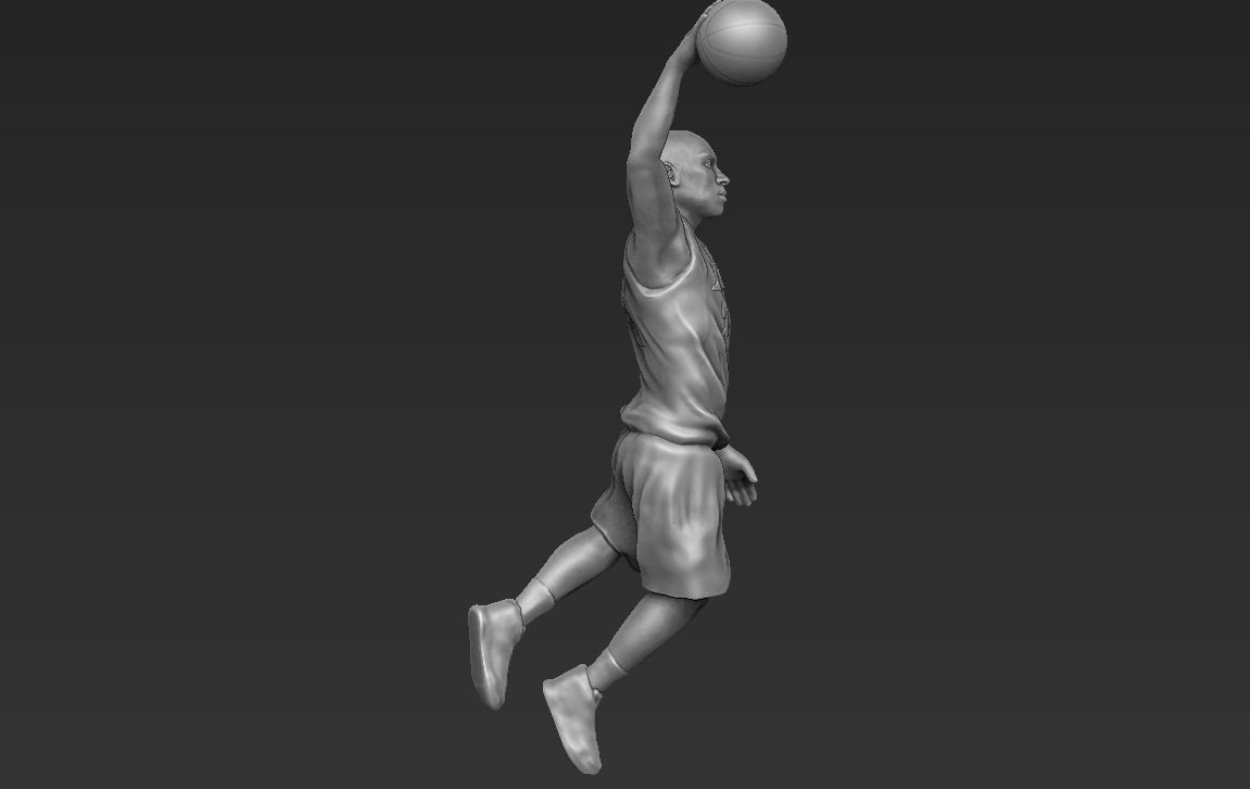 Kobe Bryant 3D printing ready stl obj formats 3D print model_8