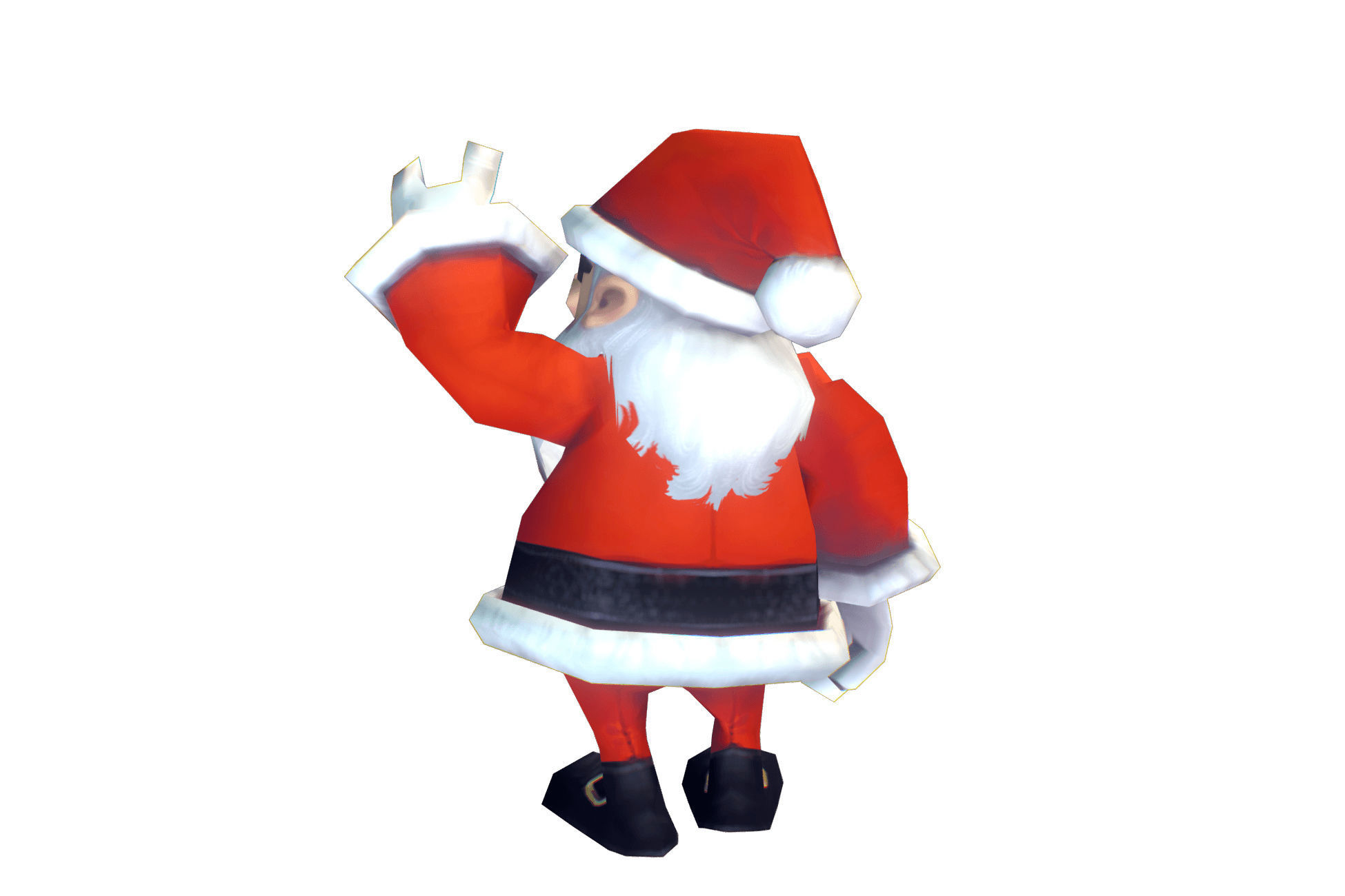 Santa Claus Christmas - Low Poly Hand Painted Low-poly 3D model_4