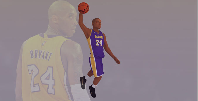 Kobe Bryant ready for full color 3D printing  3D print model