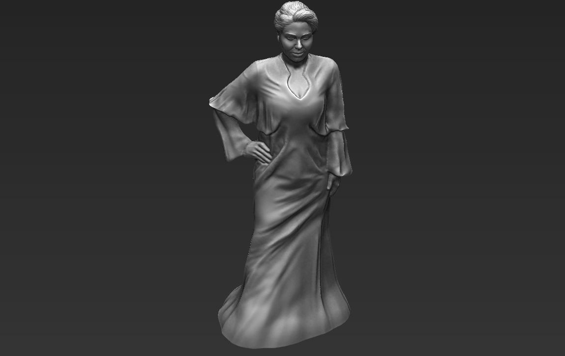 Adele 3D printing ready stl obj formats 3D print model_9