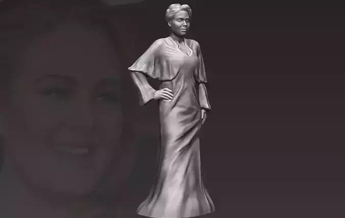 Adele 3D printing ready stl obj formats 3D print model