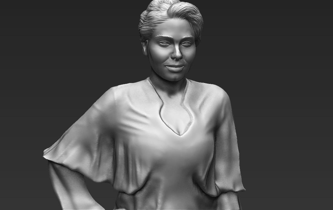 Adele 3D printing ready stl obj formats 3D print model_10