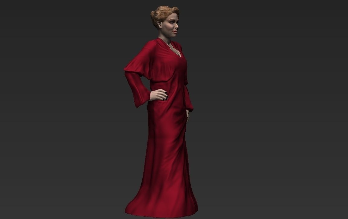 Adele ready for full color 3D printing 3D print model_4
