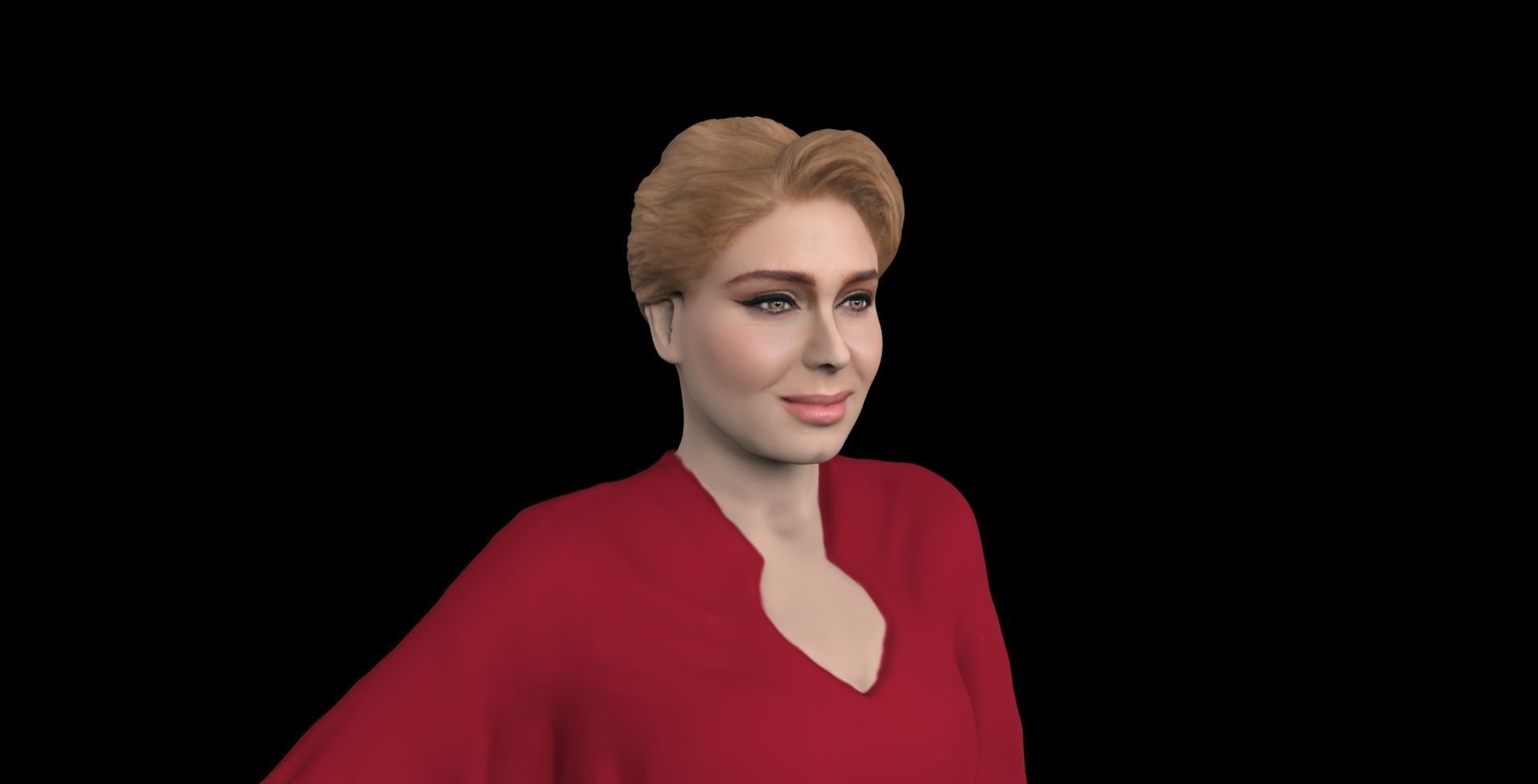 Adele ready for full color 3D printing 3D print model_18