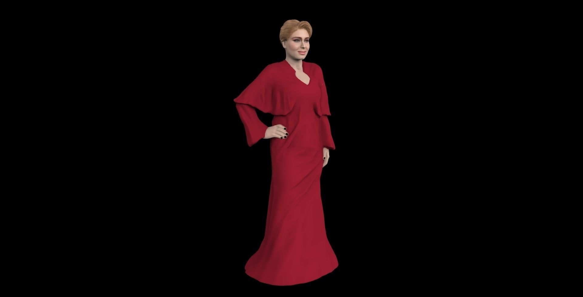 Adele ready for full color 3D printing 3D print model_10