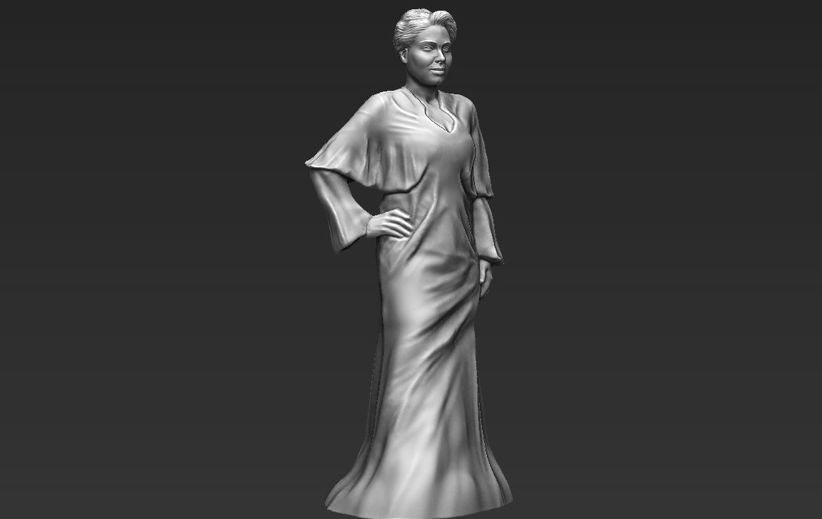 Adele ready for full color 3D printing 3D print model_25
