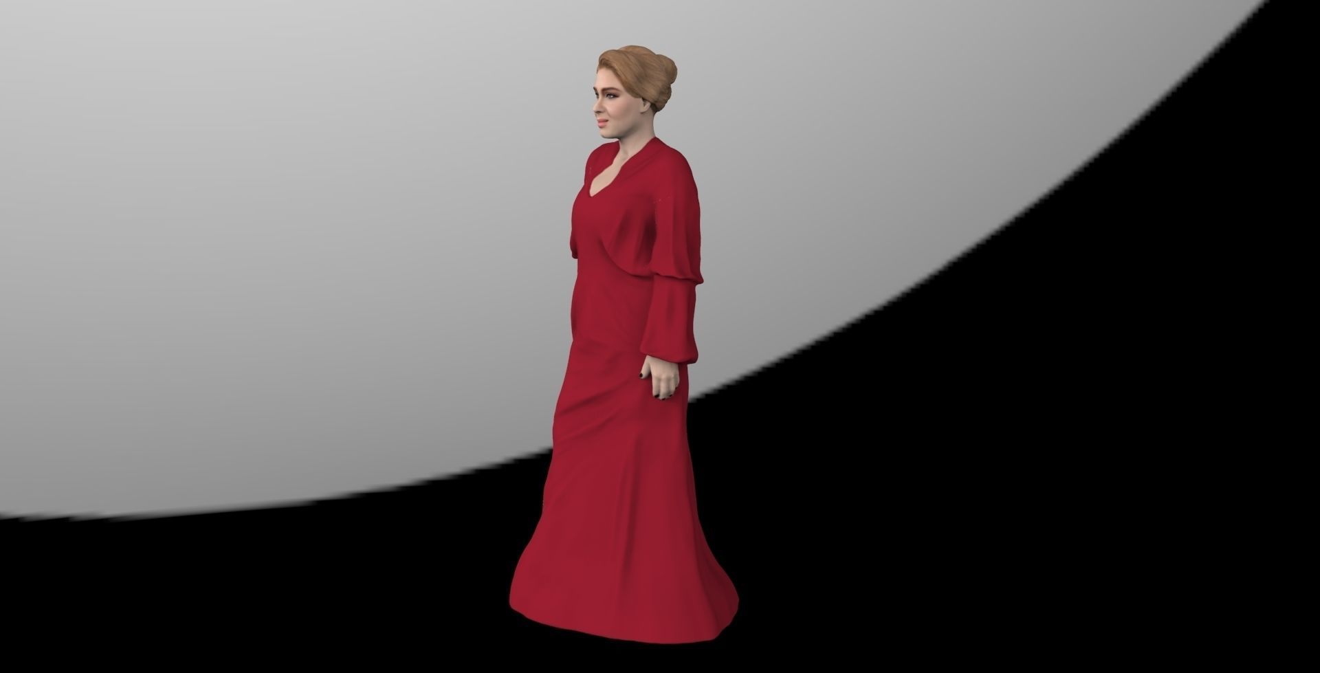 Adele ready for full color 3D printing 3D print model_11