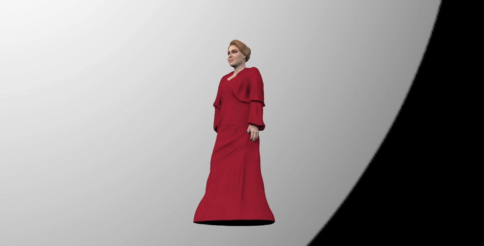 Adele ready for full color 3D printing 3D print model_20