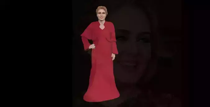 Adele ready for full color 3D printing 3D print model