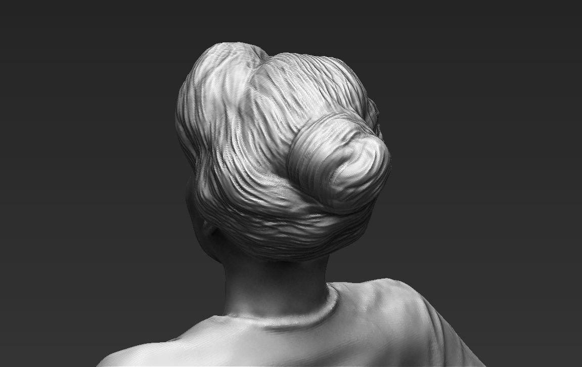 Adele ready for full color 3D printing 3D print model_37