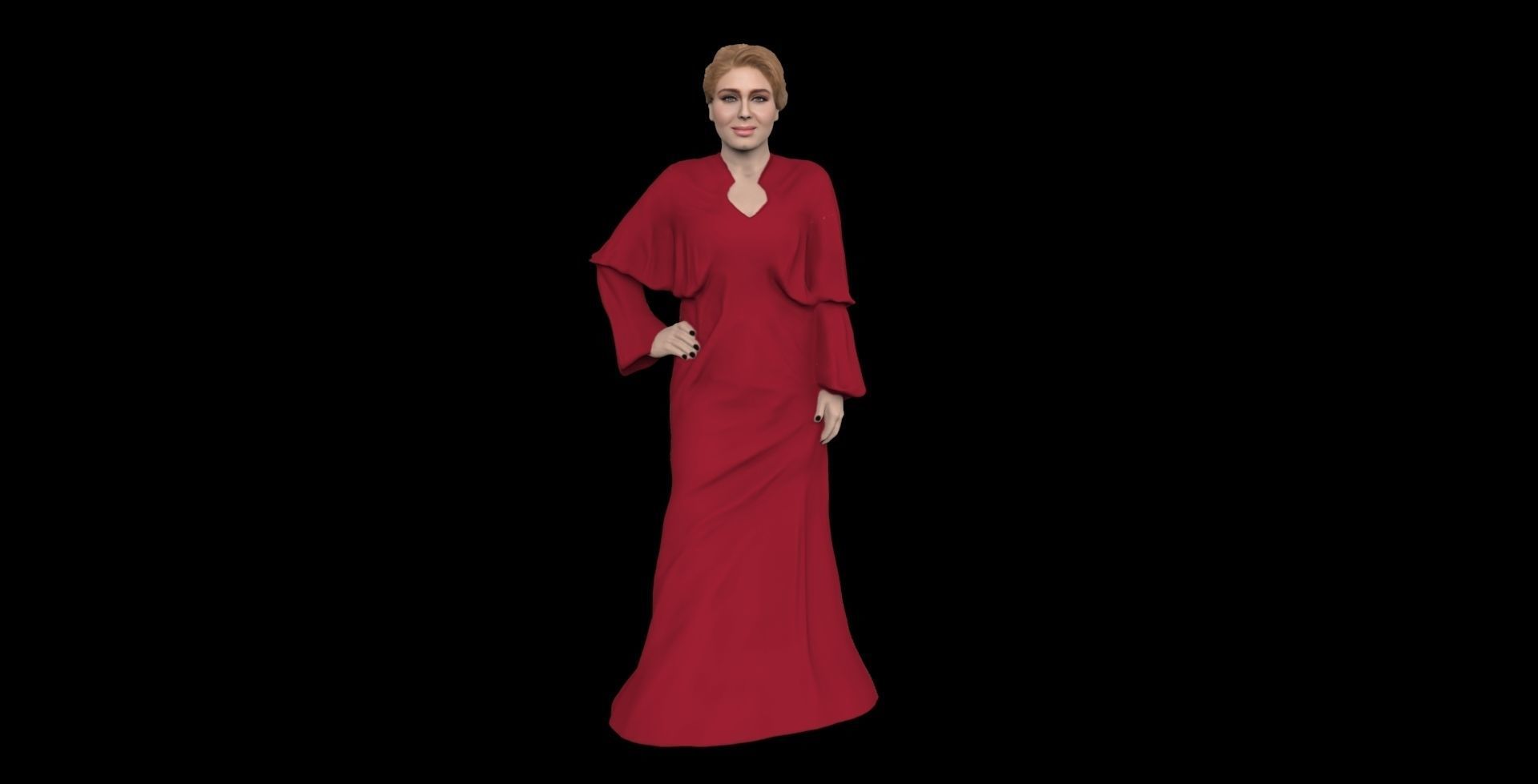 Adele ready for full color 3D printing 3D print model_2