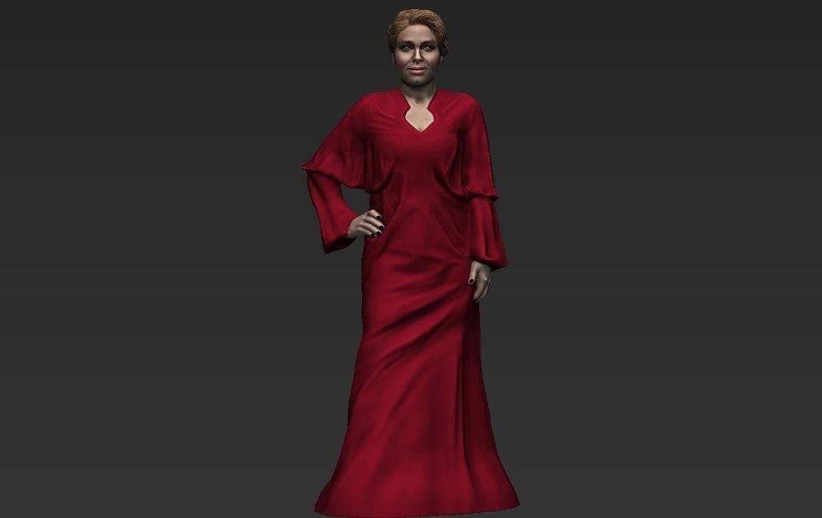 Adele ready for full color 3D printing 3D print model_3
