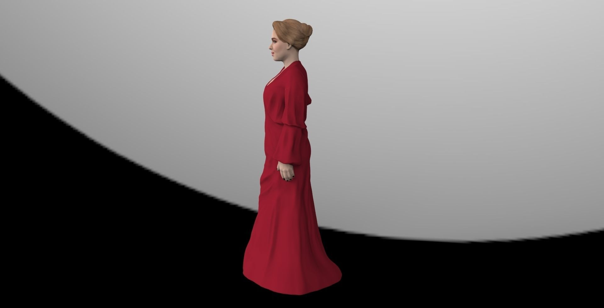 Adele ready for full color 3D printing 3D print model_9