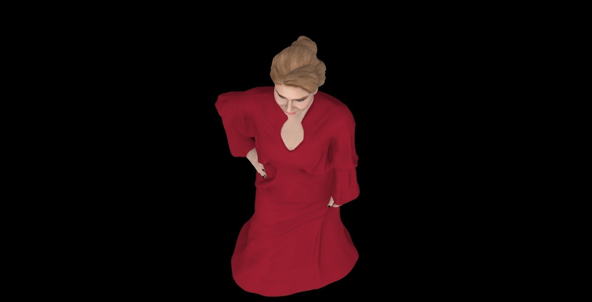 Adele ready for full color 3D printing 3D print model_22