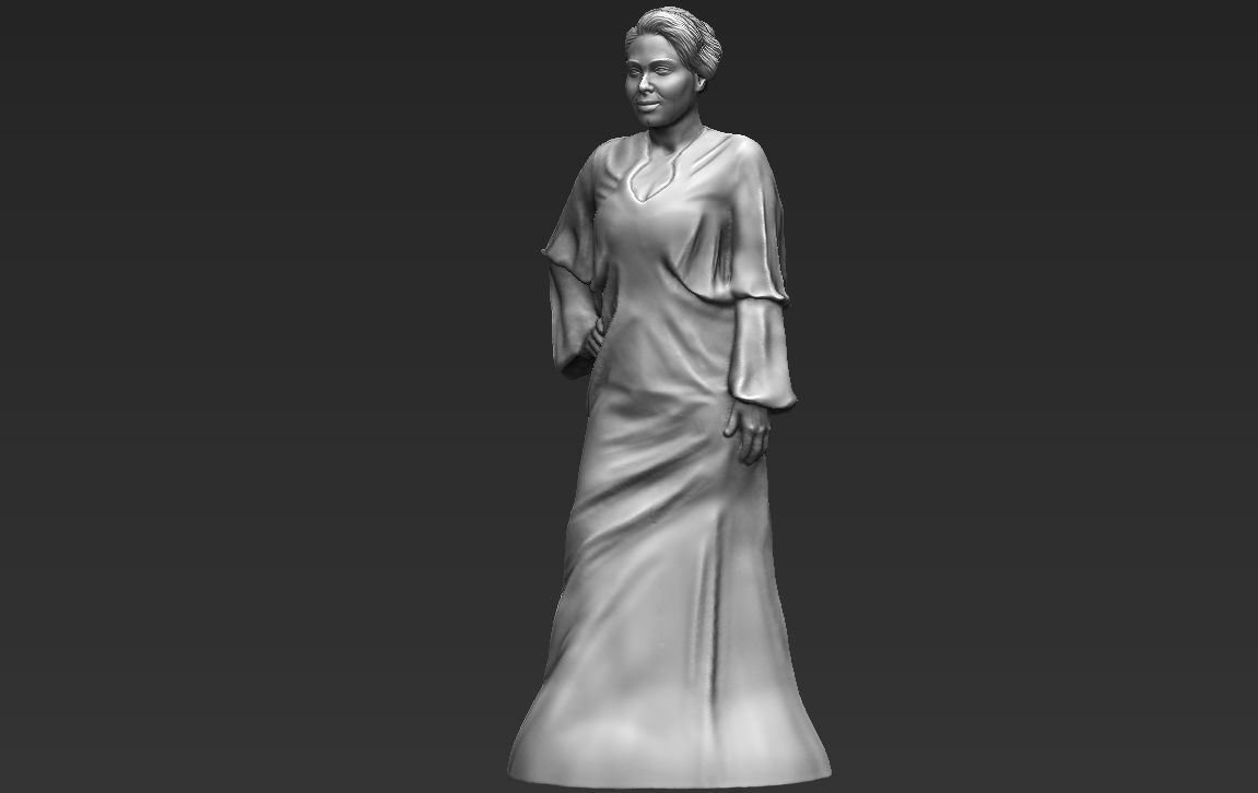 Adele ready for full color 3D printing 3D print model_26