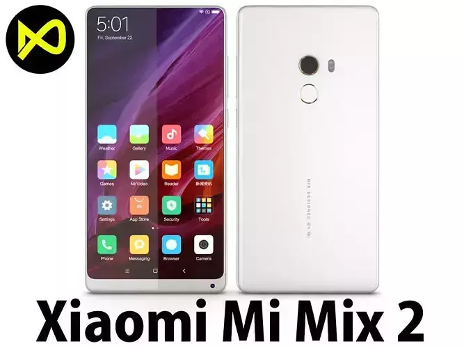 Xiaomi Mi Mix 2 White  3D model