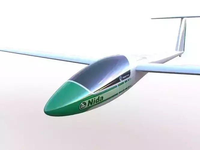 Glider LAK 11 Nida  Free 3D model
