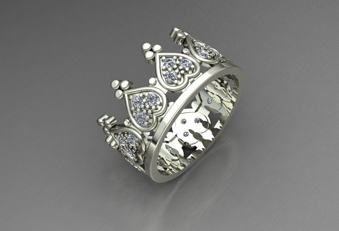 Crown 2 ring 3D print model