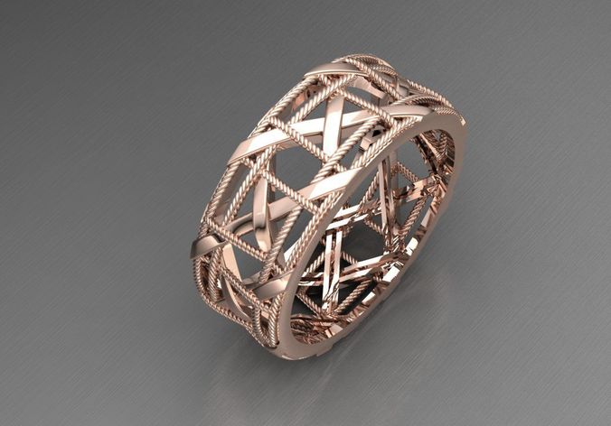 interlaced ring  3D print model