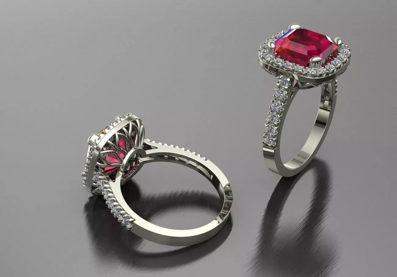 ring halo 3D print model_0