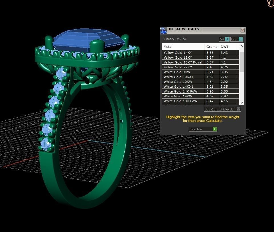 ring halo 3D print model_2
