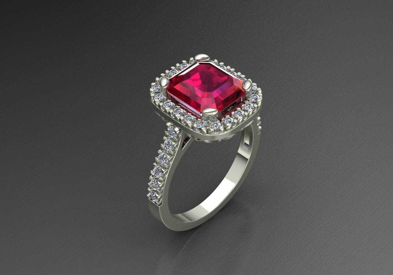 ring halo 3D print model_1