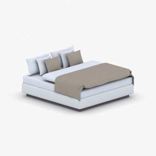 0665 - Bed Low-poly 3D model