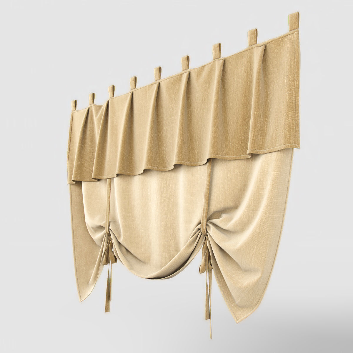 curtain 22 3D model_2