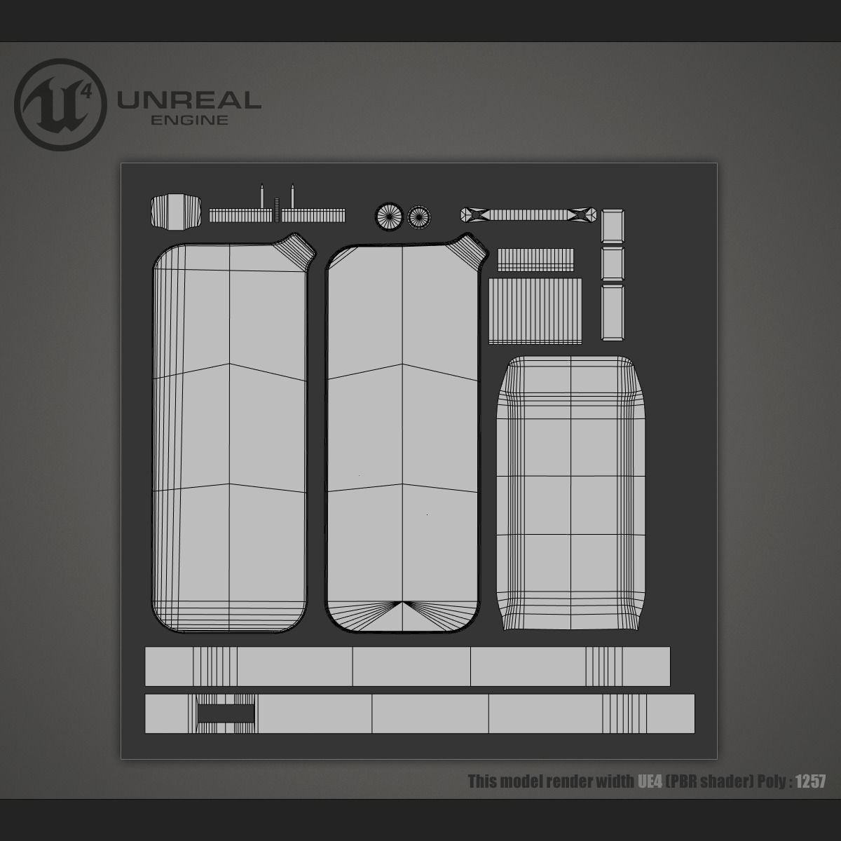 Radio Scanner  Low-poly 3D model_5