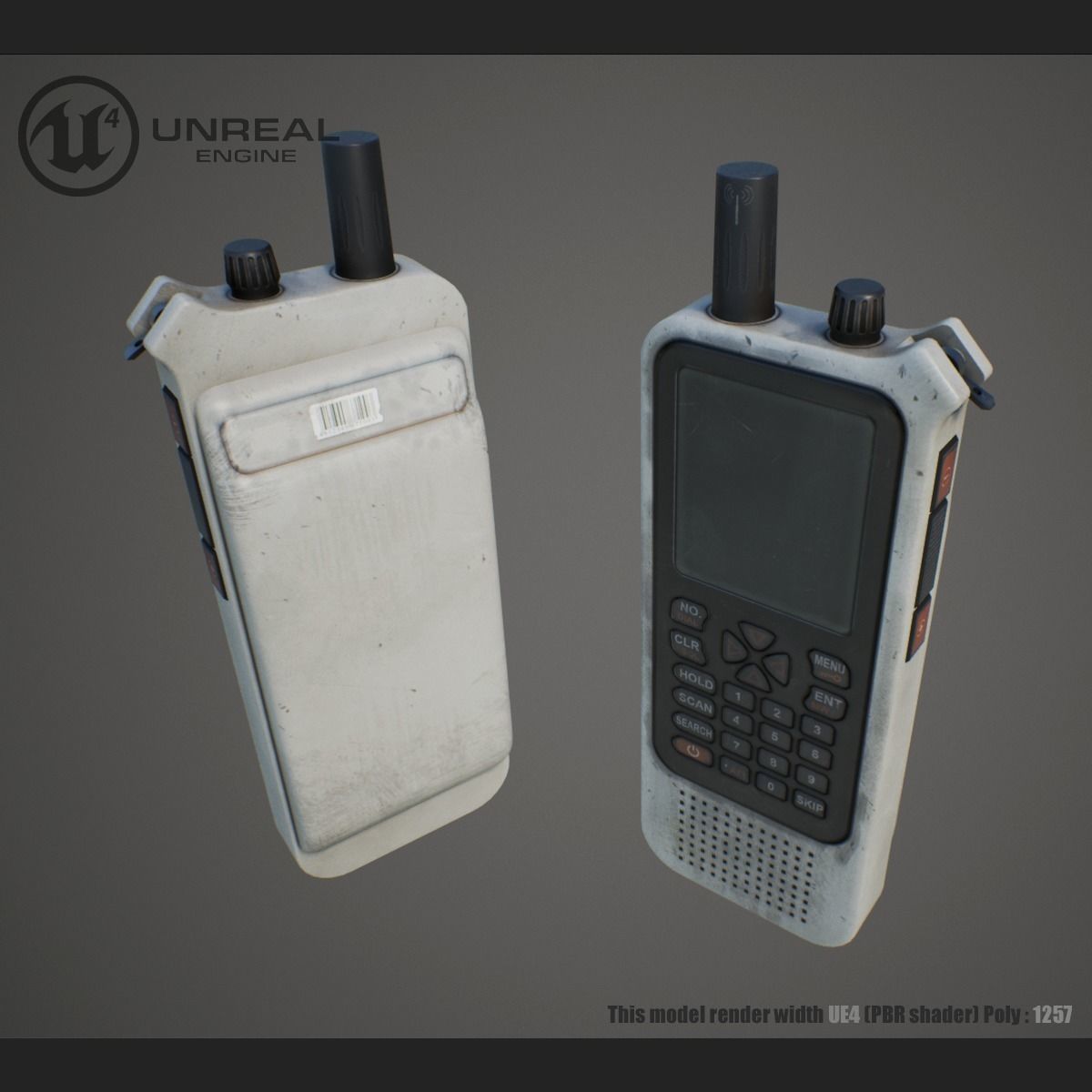 Radio Scanner  Low-poly 3D model_3