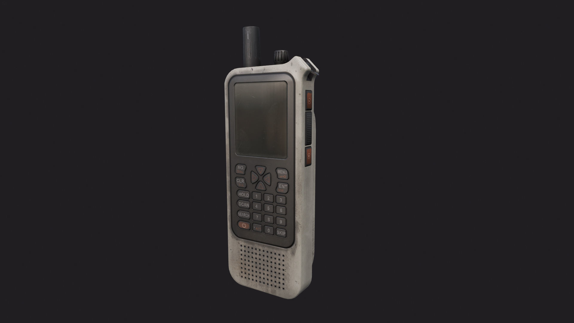Radio Scanner  Low-poly 3D model_9