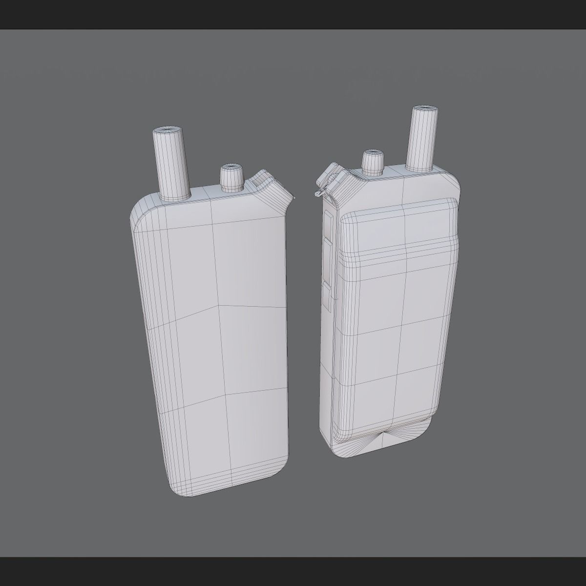 Radio Scanner  Low-poly 3D model_4