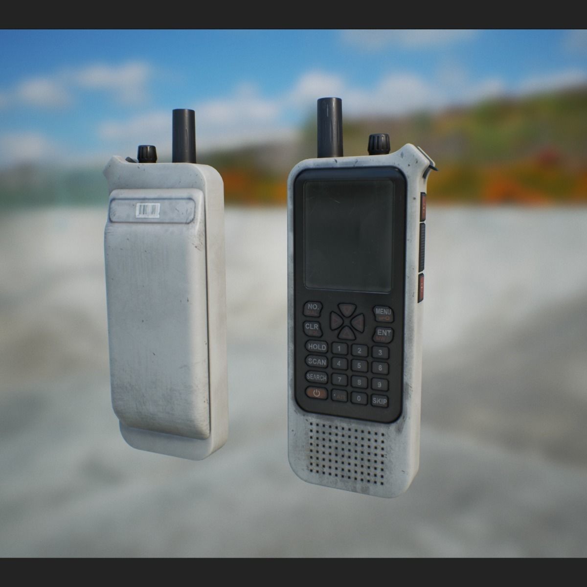 Radio Scanner  Low-poly 3D model_6