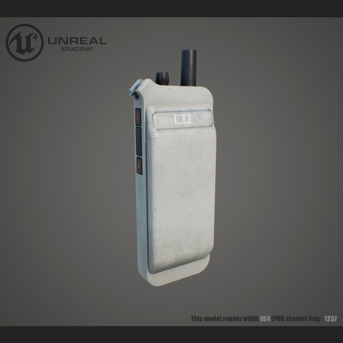 Radio Scanner  Low-poly 3D model_1