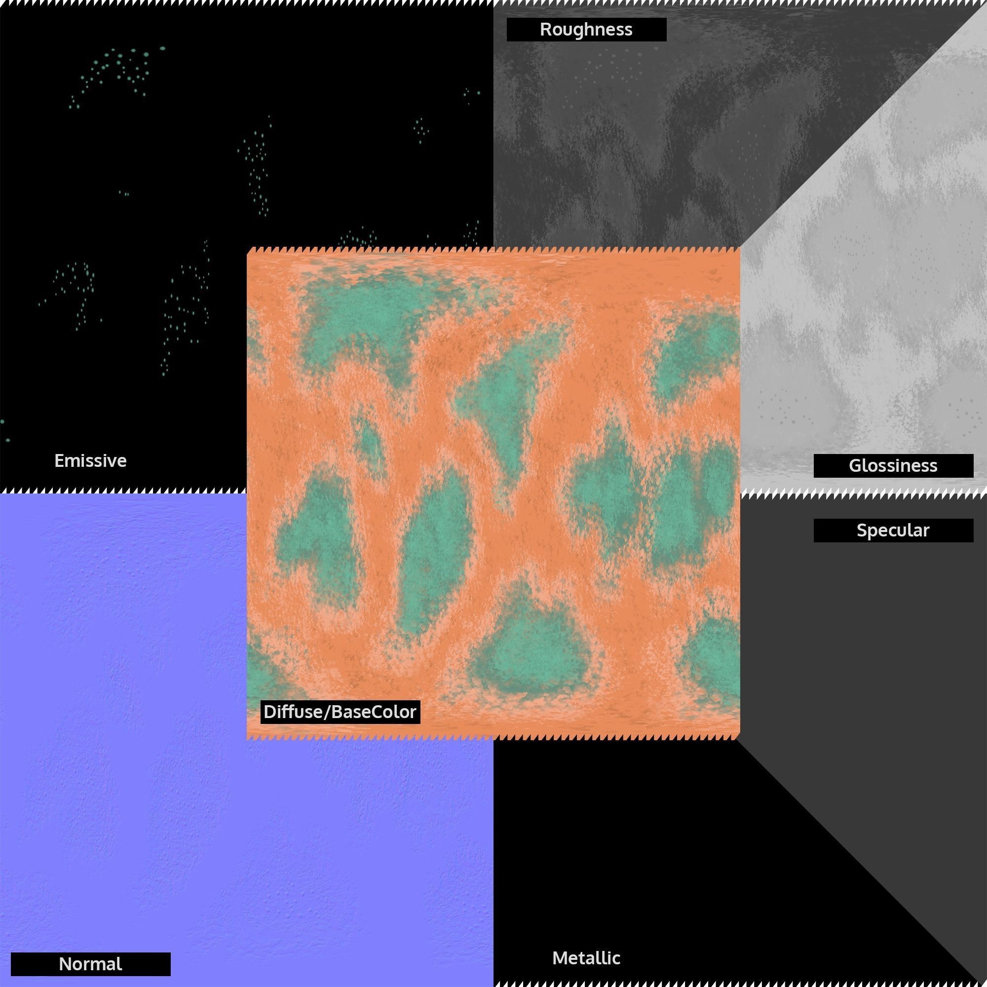 Stylized Planets 02 Low-poly 3D model_21