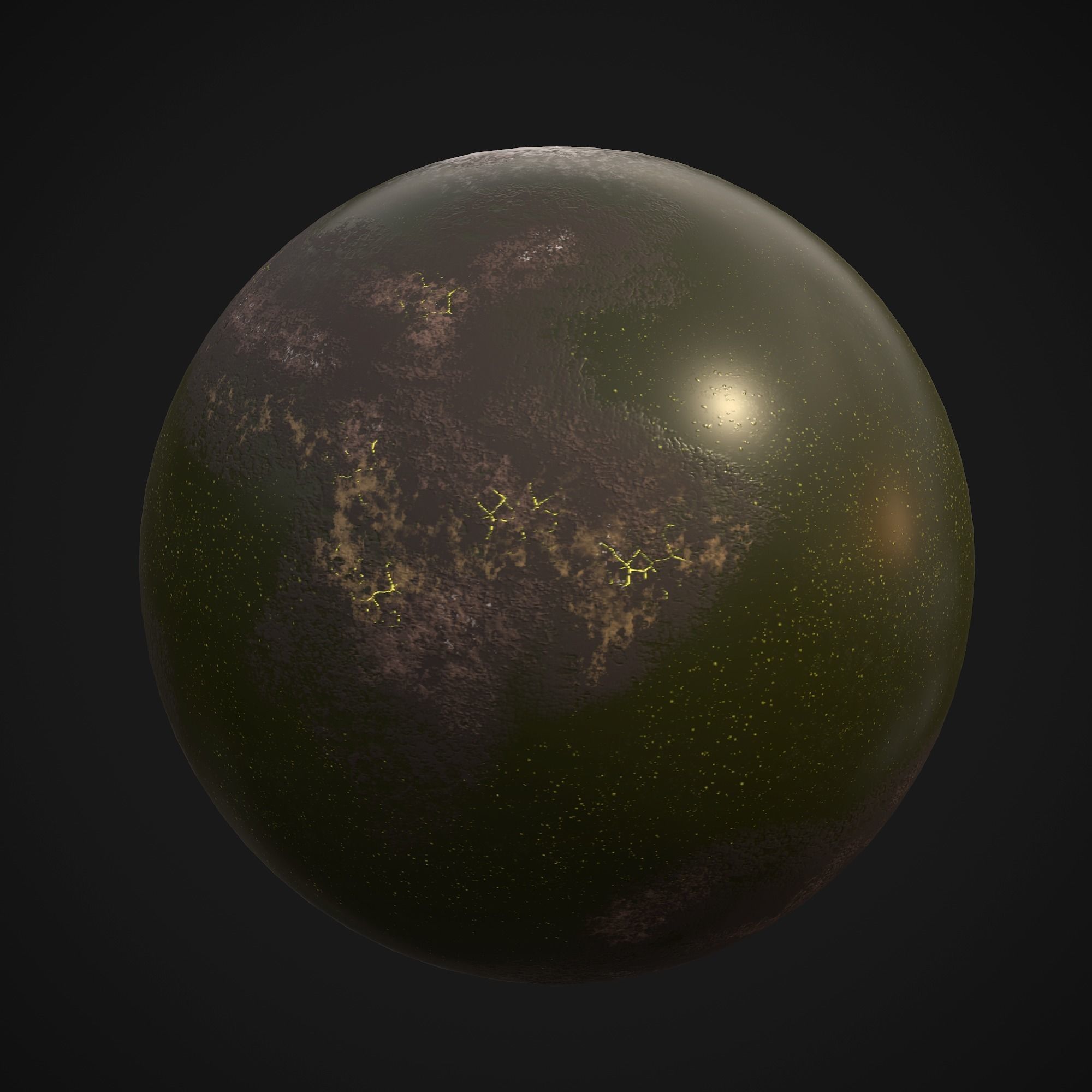 Stylized Planets 02 Low-poly 3D model_11