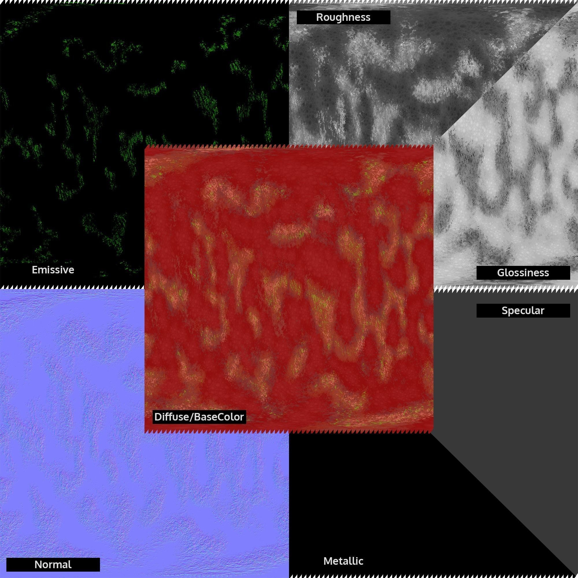 Stylized Planets 02 Low-poly 3D model_23