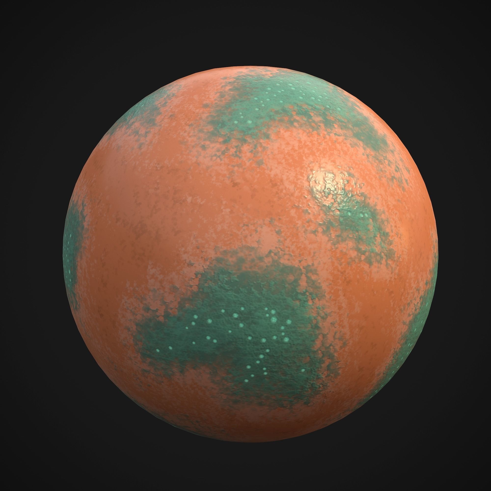 Stylized Planets 02 Low-poly 3D model_10