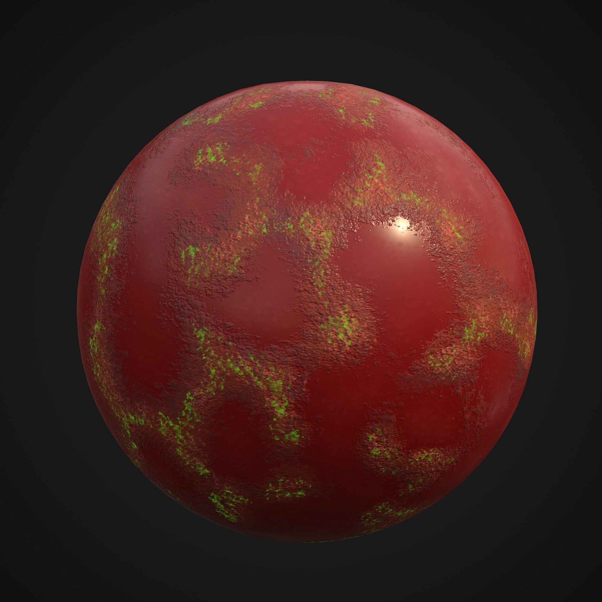 Stylized Planets 02 Low-poly 3D model_15