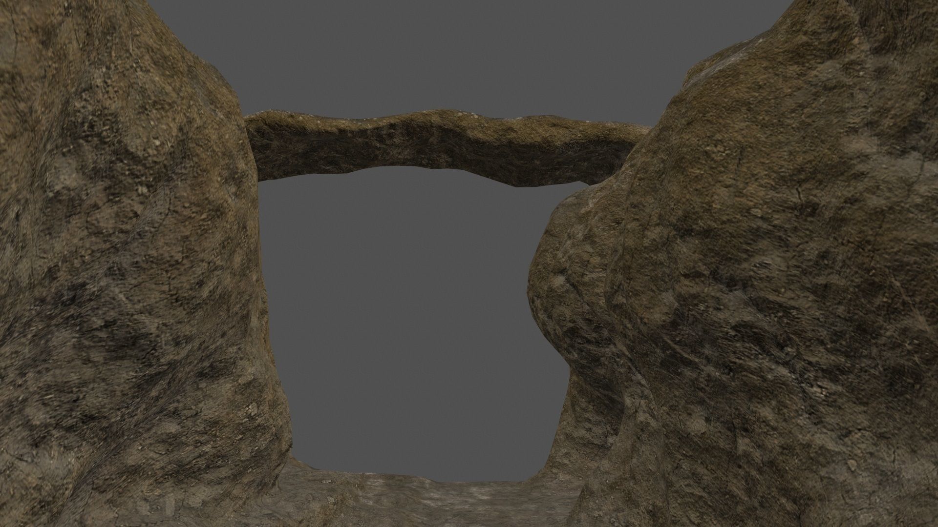 canyon piece of rock Low-poly 3D model_6