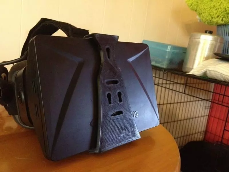 Oculus Rift VR headset accessory mounts Free 3D print model