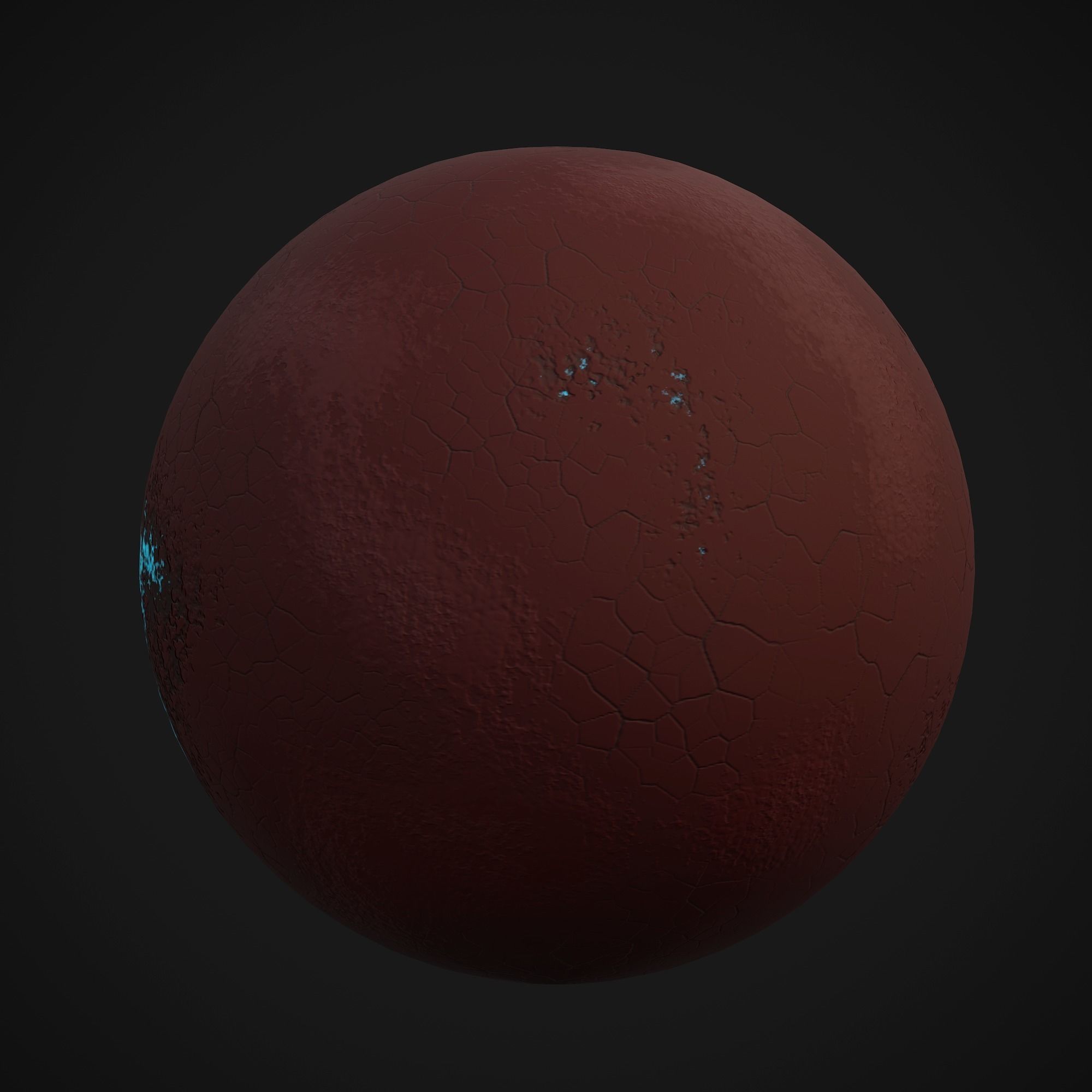 Stylized Planets 03 Low-poly 3D model_16