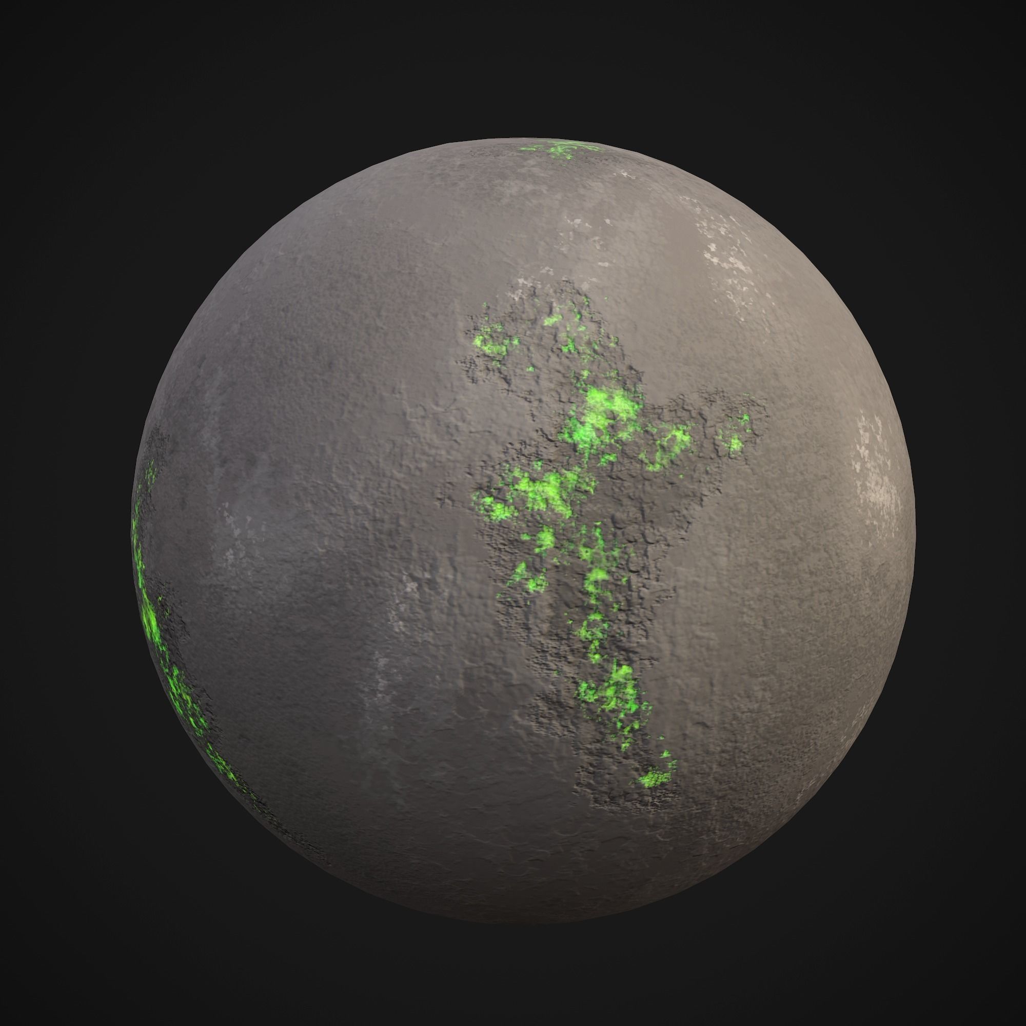 Stylized Planets 03 Low-poly 3D model_3