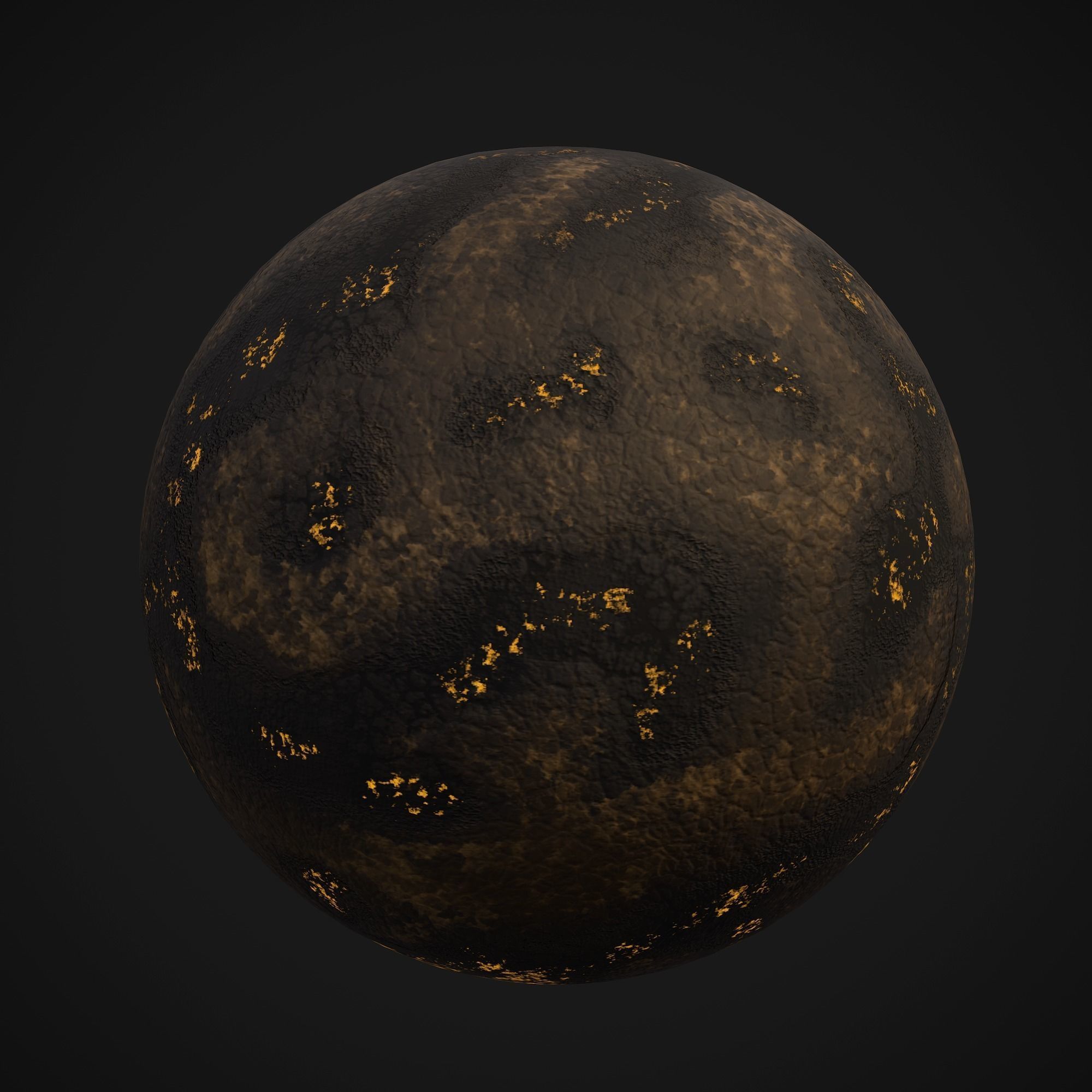 Stylized Planets 03 Low-poly 3D model_8